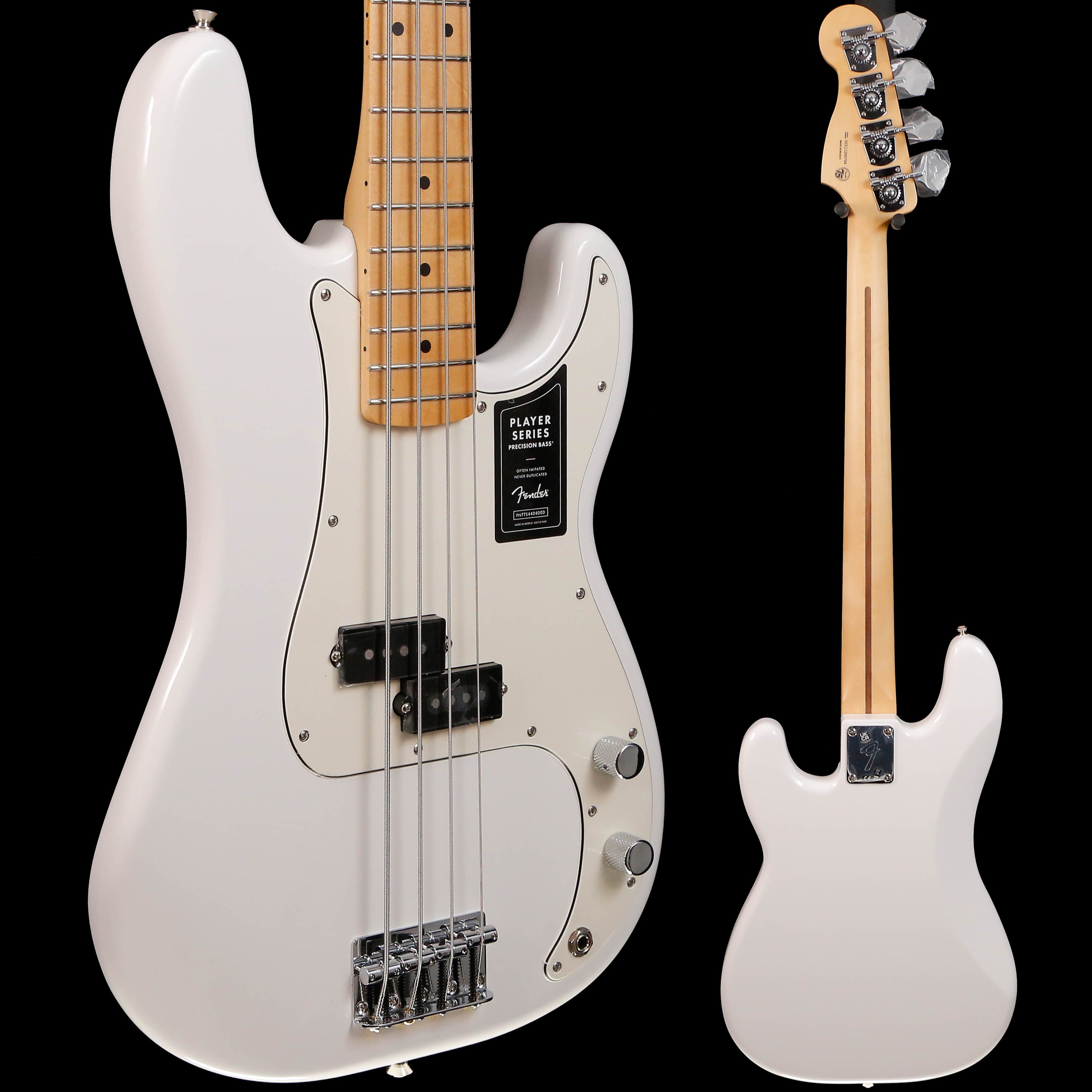 Fender Player Precision Bass, Maple Fb, Polar White