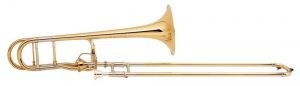 Bach 42AFG Stradivarius Professional Tenor Trombone, Gold Brass Bell