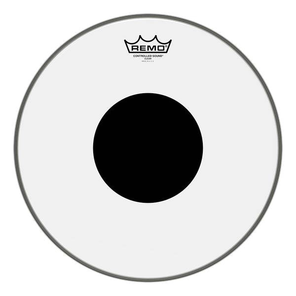 Remo Controlled Sound Clear Drumhead, Top Black Dot 8''