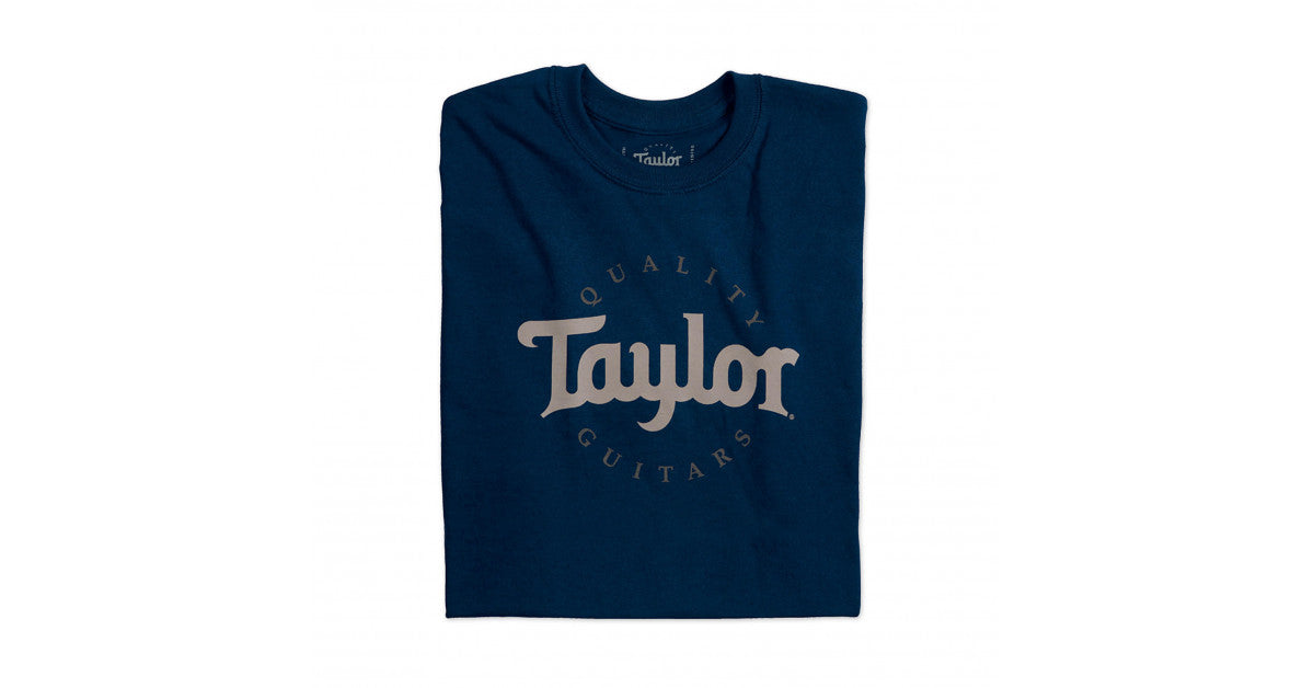 Taylor Men's Two-Color Logo T-Shirt, Navy, Large