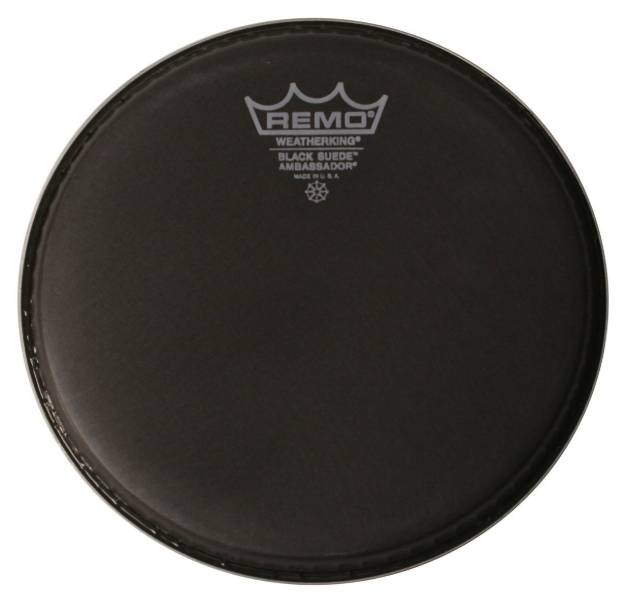 Remo Ambassador Black Suede Tom Batter Drumhead 13''