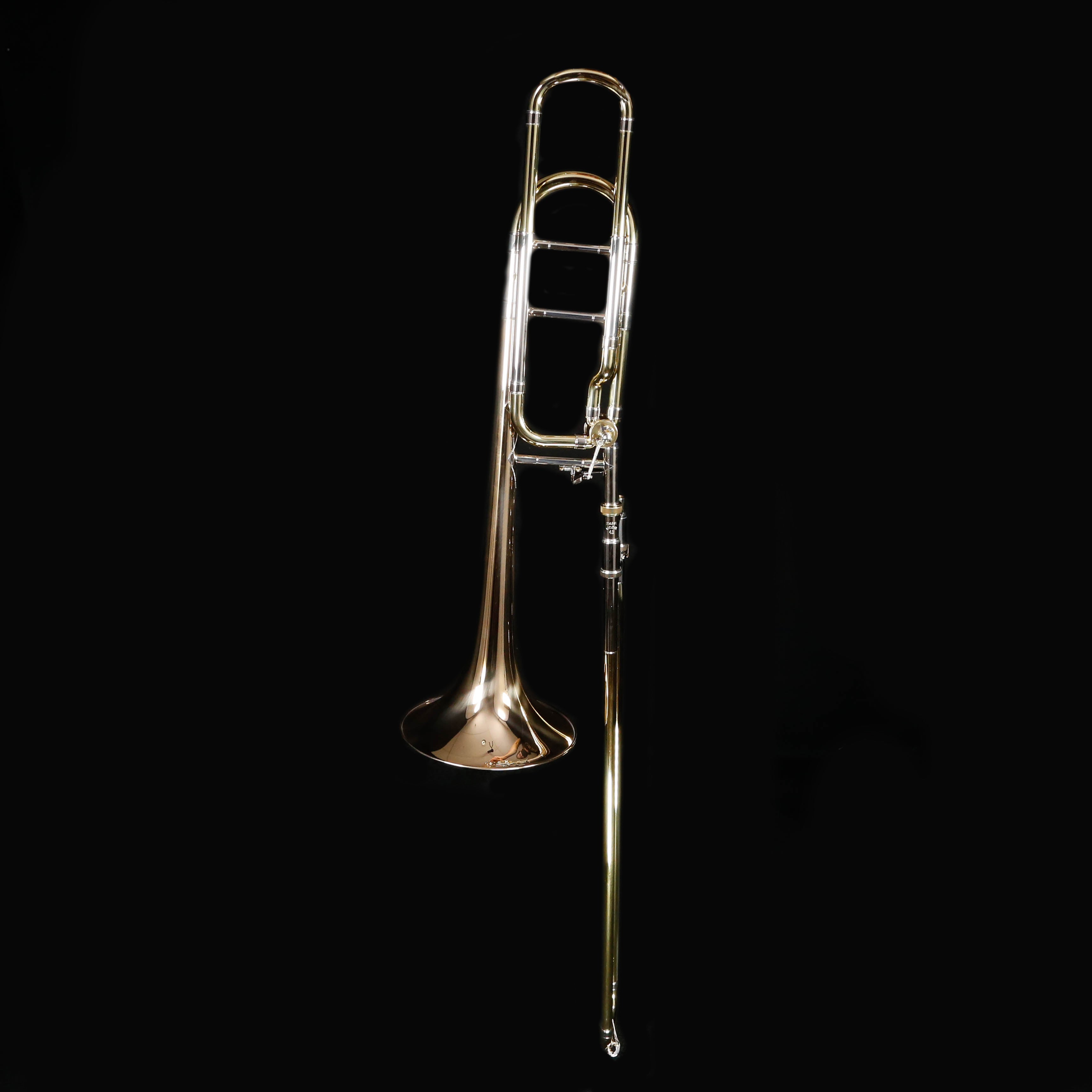 Bach 42BOG Stradivarius Profess Tenor Trombone F Rotor Open Wrap Gold Brass Bell