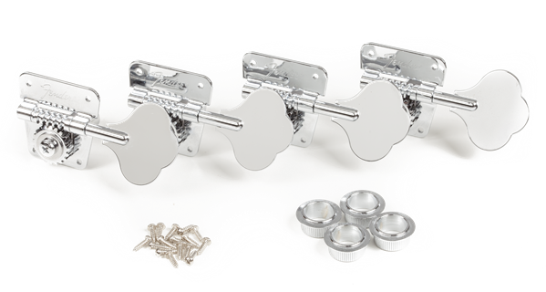 Fender Pure Vintage '70s Bass Tuning Machines, Nickel/Chrome, (4)