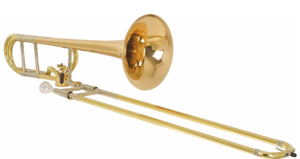 Bach 42AG Stradivarius Professional Tenor Trombone Hagmann Valve Gold Brass Bell