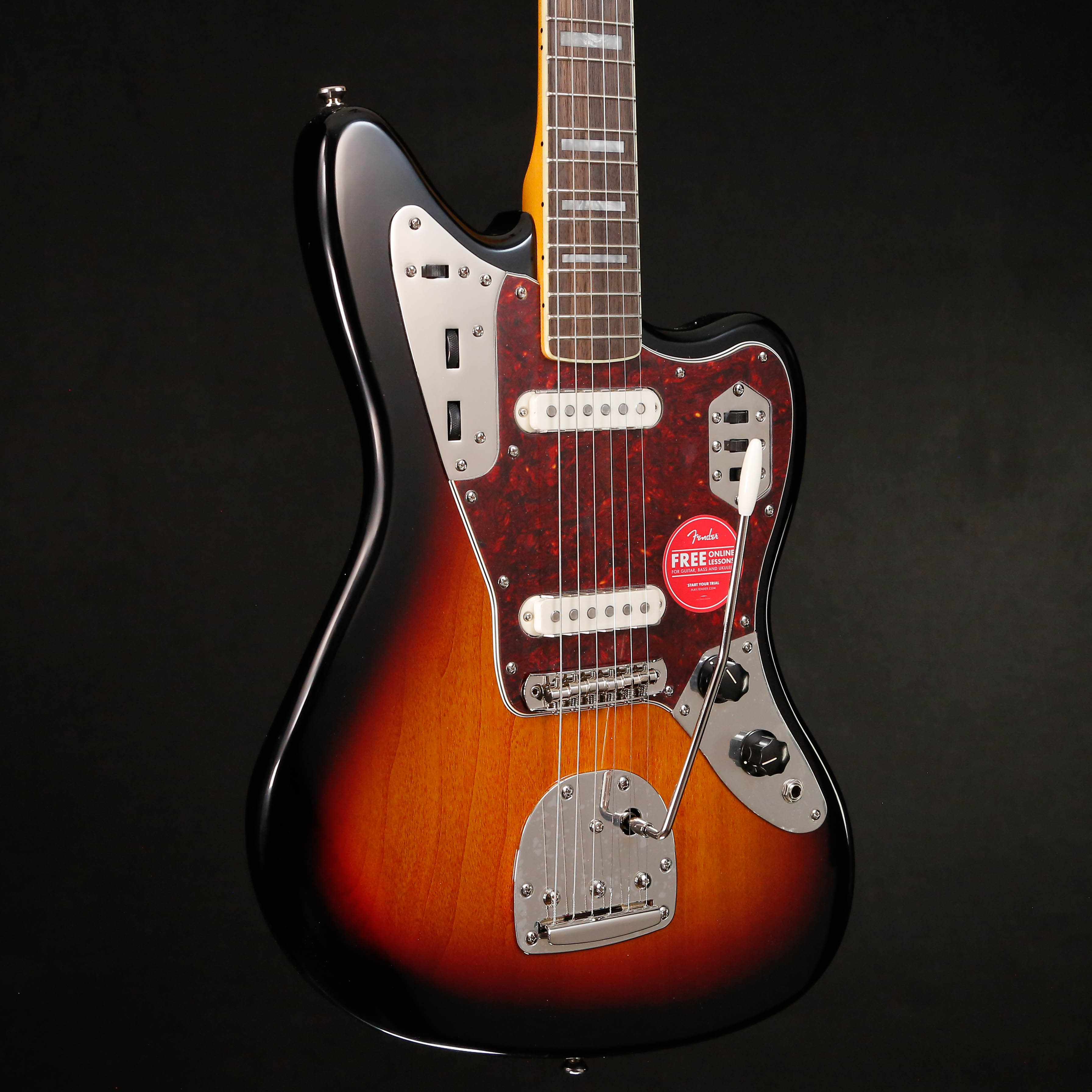 Squier Classic Vibe 70s Jaguar, Laurel Fd, 3-Color Sunburst