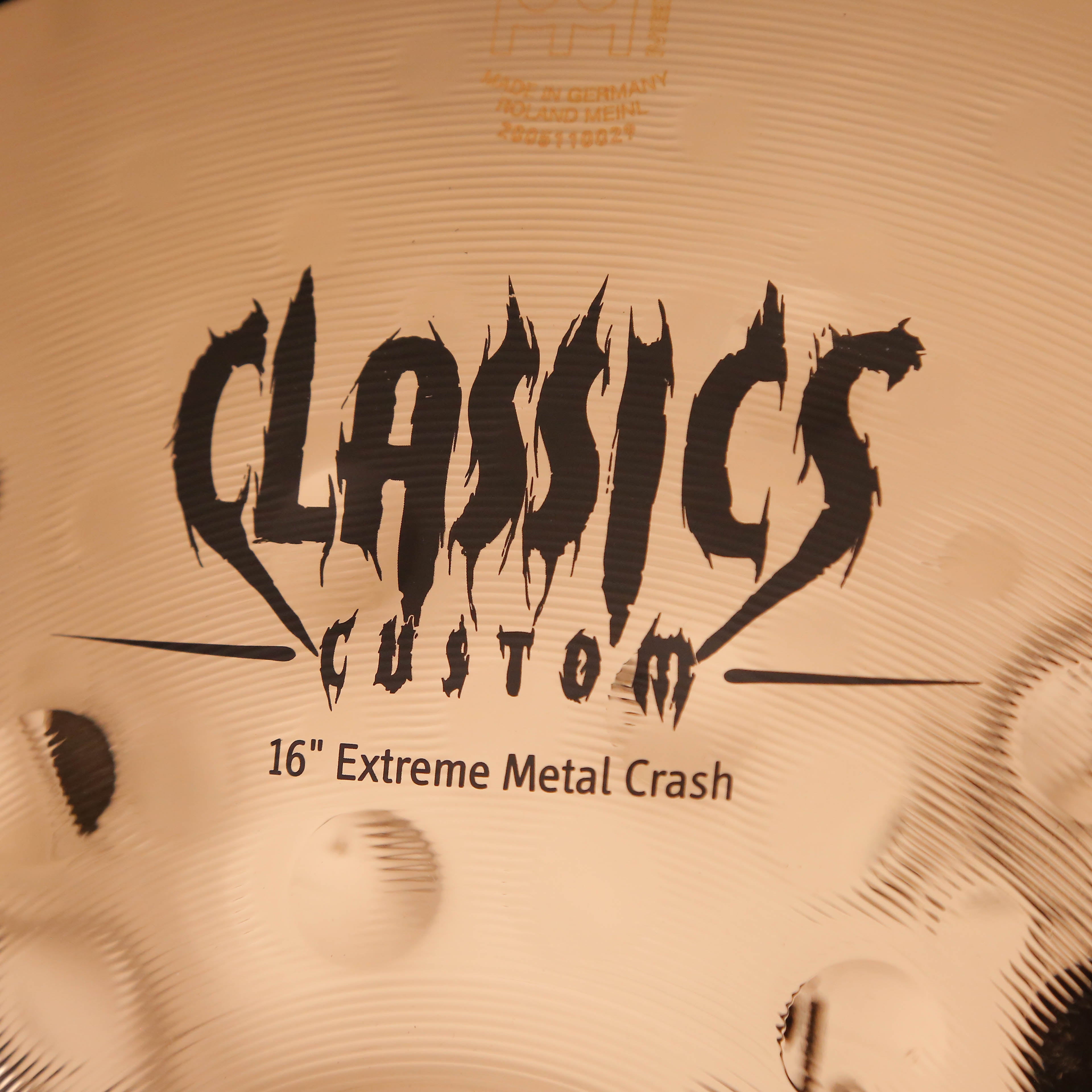 Meinl CC16EMC-B 16" Extreme Metal Crash Cymbal, Brilliant Finish