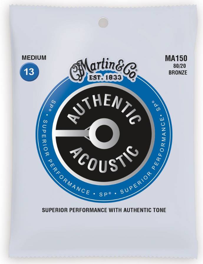 Martin MA150 Authentic Acoustic Superior Performance 80/20 Bronze Medium