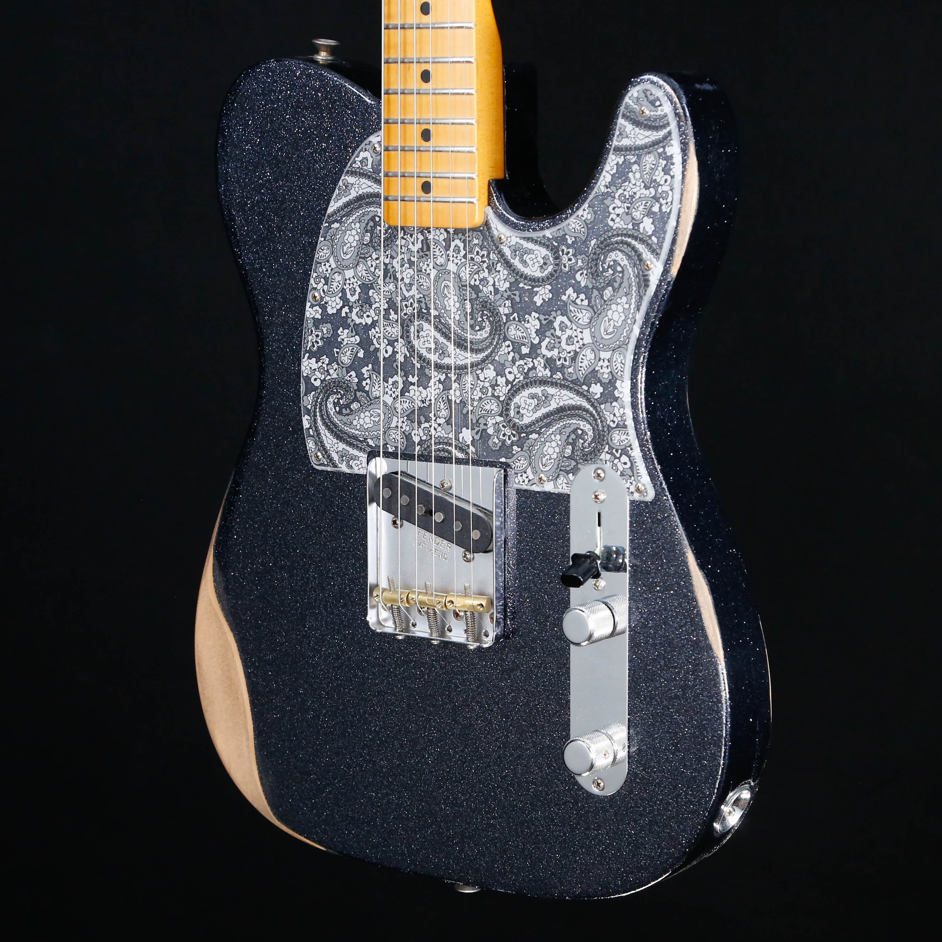Fender Brad Paisley Signature Roadworn Esquire, Black Sparkle