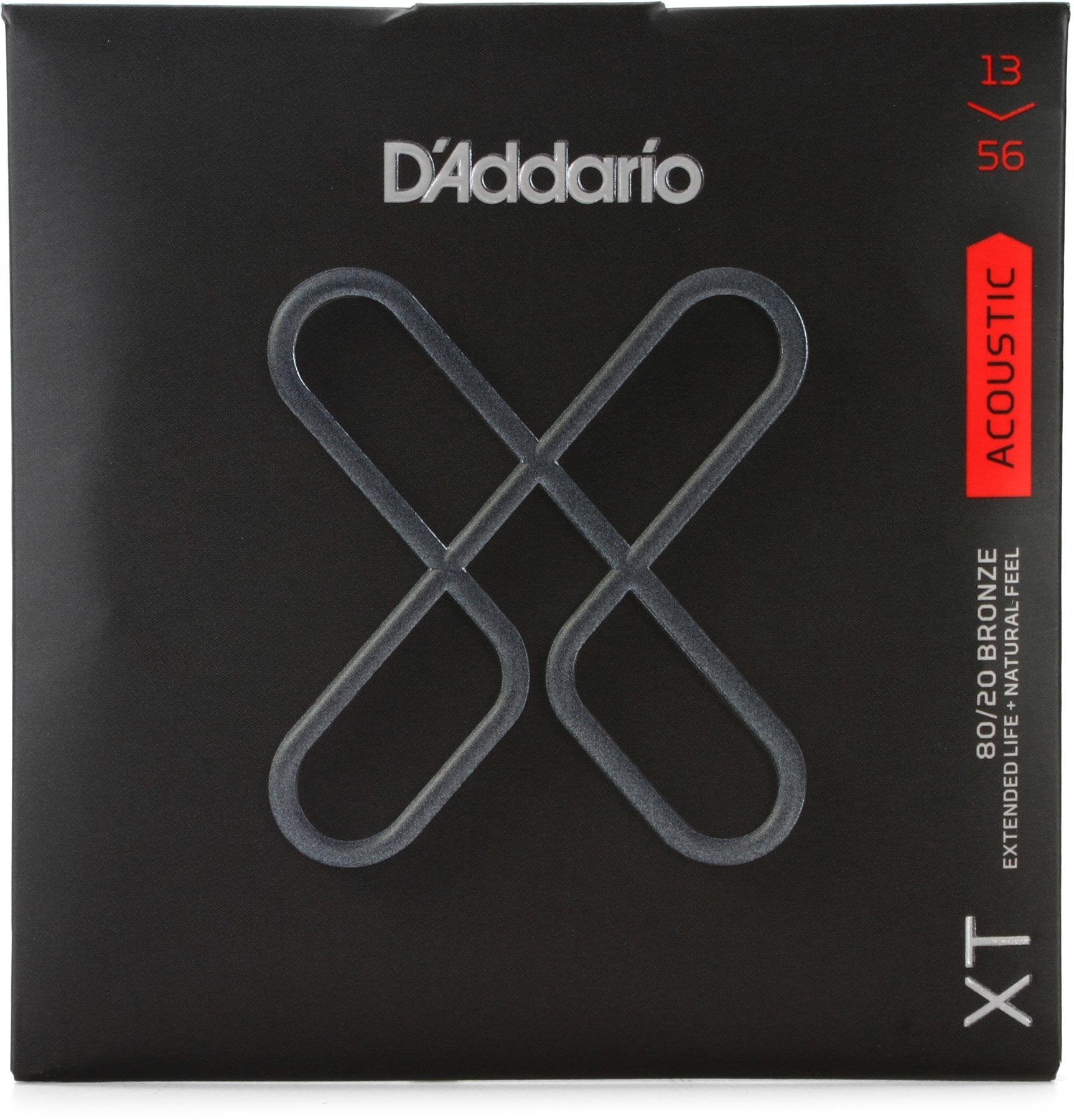 D'Addario XTABR1356, XT Acoustic 80/20 Bronze, Medium, 13-56