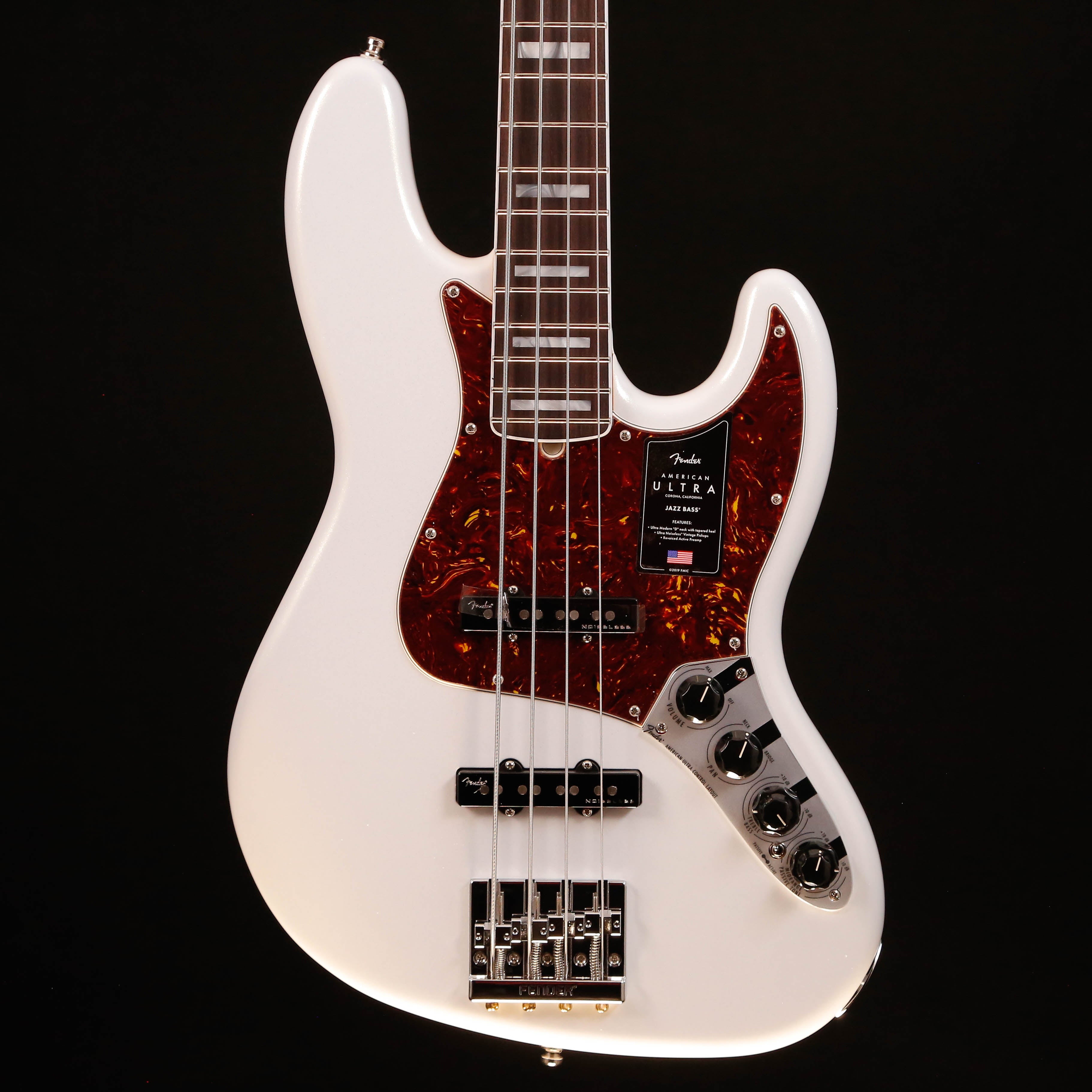 Fender American Ultra Jazz Bass, Rosewood Fb, Arctic Pearl