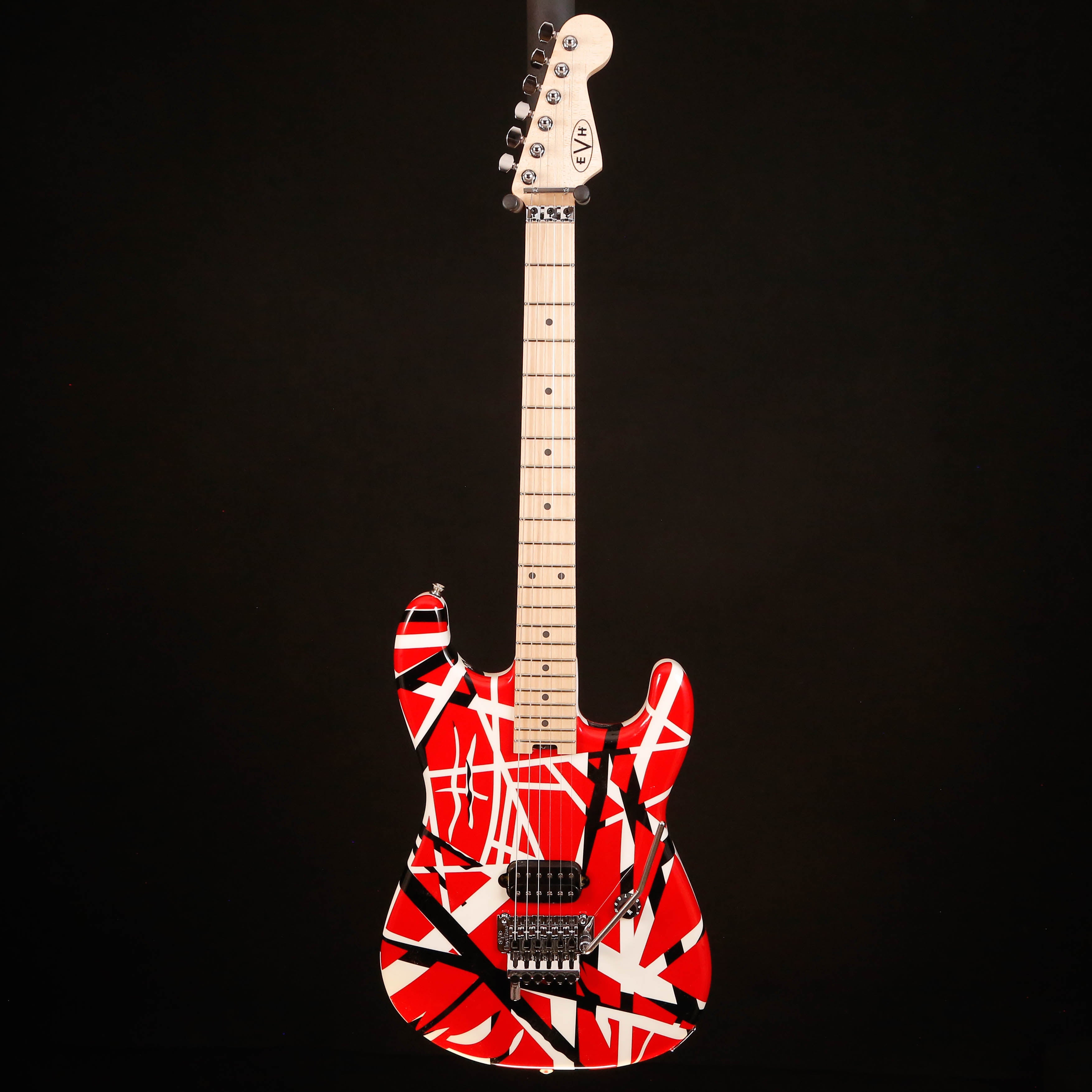 EVH Striped Series, Red w Black Stripes