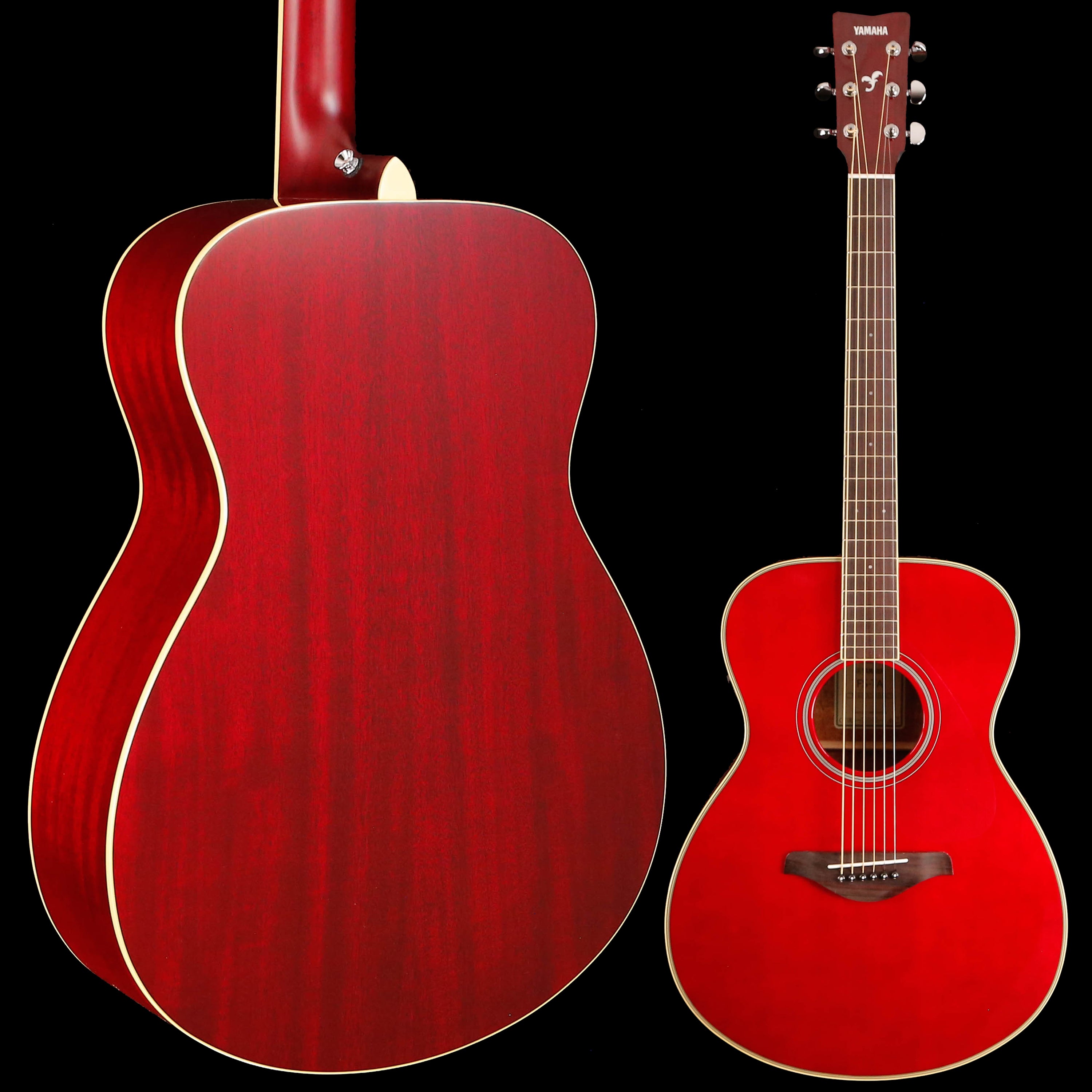 Yamaha FS-TA RR TransAcoustic FS guitar, Ruby Red