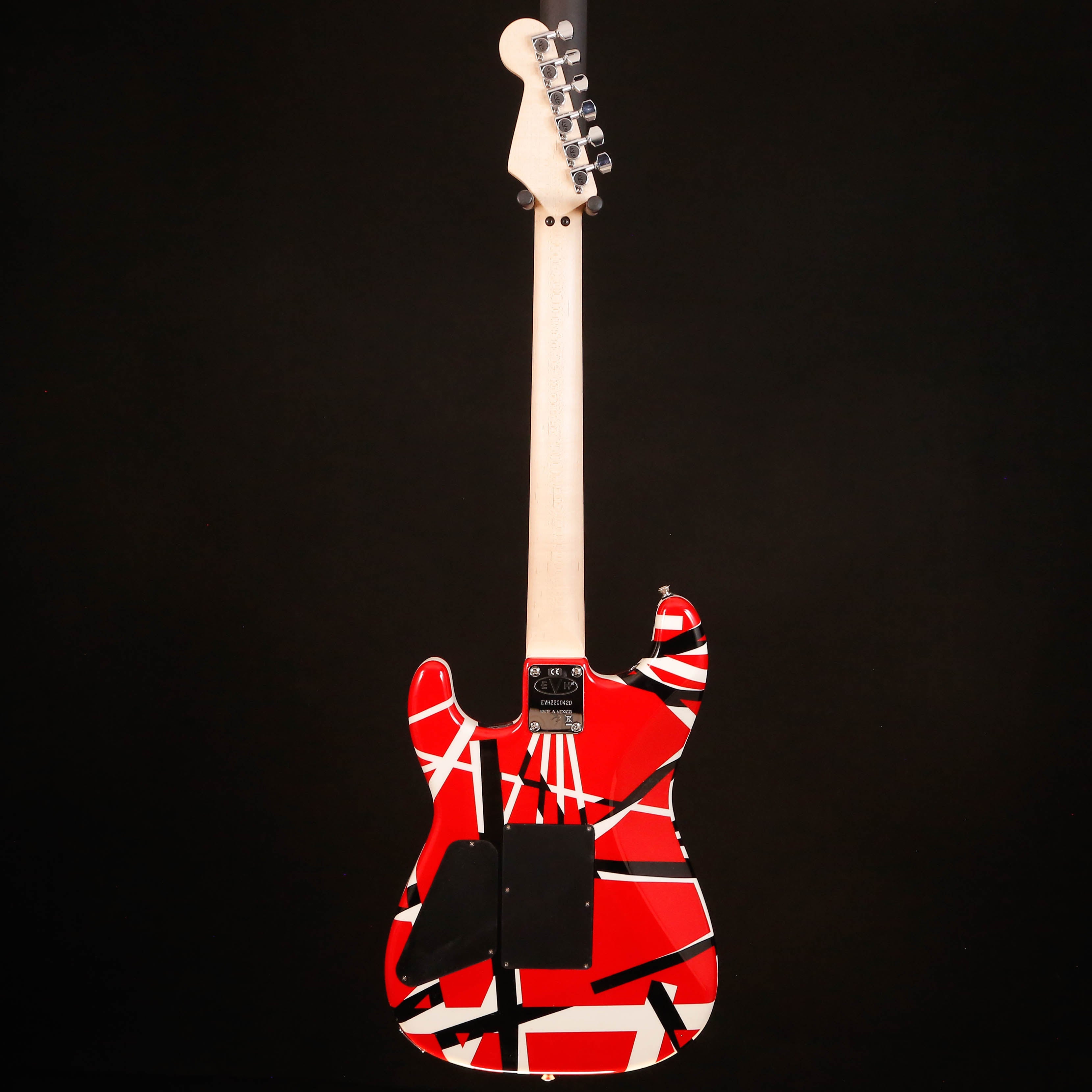 EVH Striped Series, Red w Black Stripes