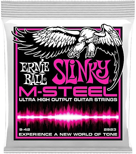 2923 Ernie Ball Slinky M-Steel Extra Light PINK