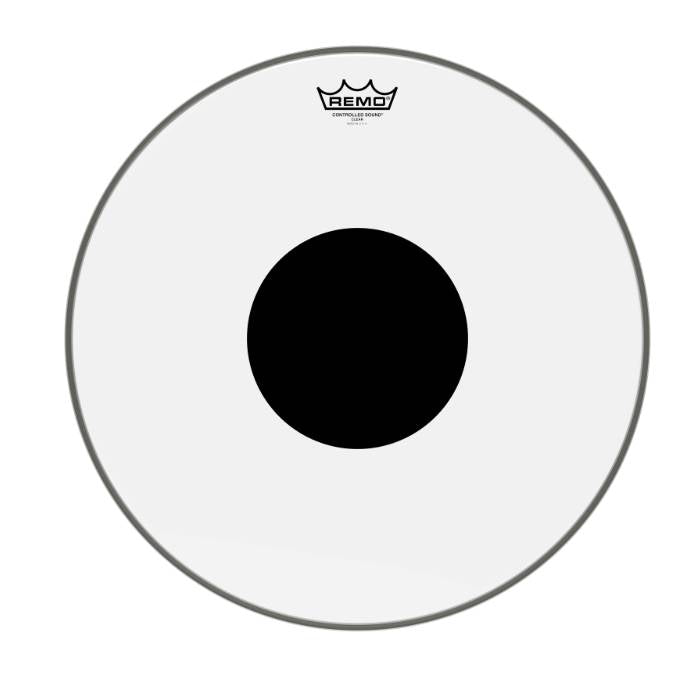 Remo Controlled Sound Clear Drumhead, Top Black Dot 18''