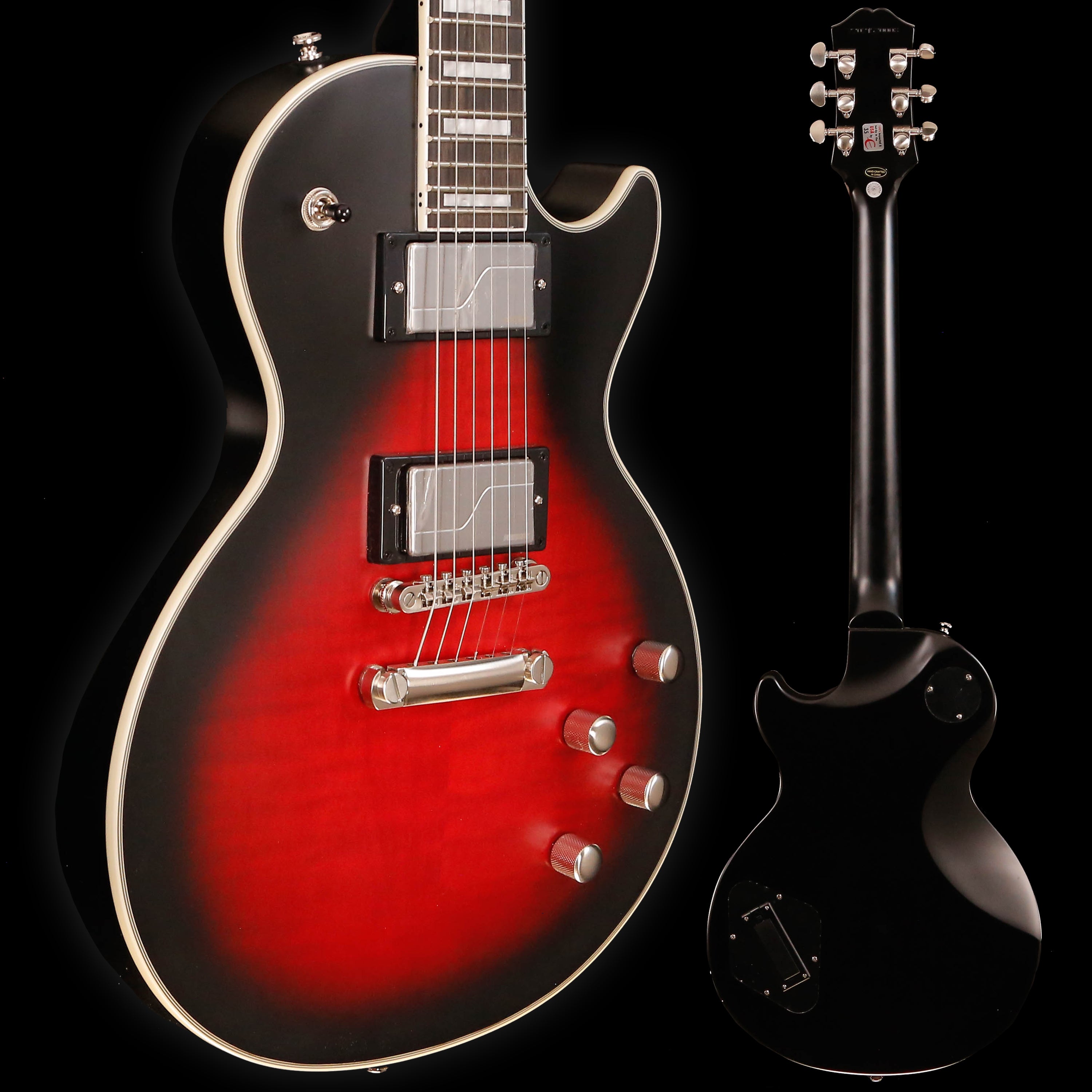Epiphone Les Paul Prophecy Electric Guitar, Red Tiger Aged Gloss