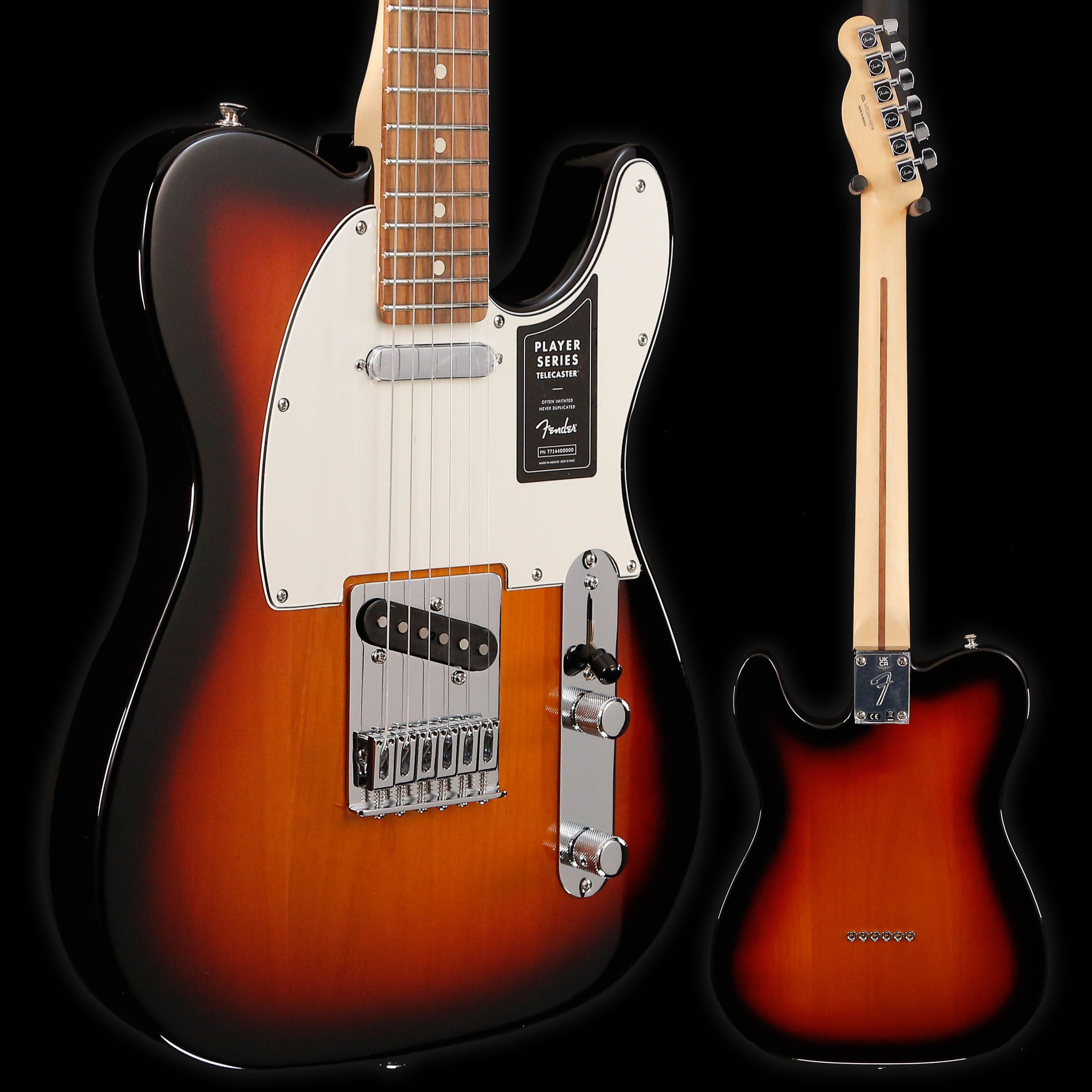 Fender Player Telecaster, Pau Ferro Fb, 3-Color Sunburst