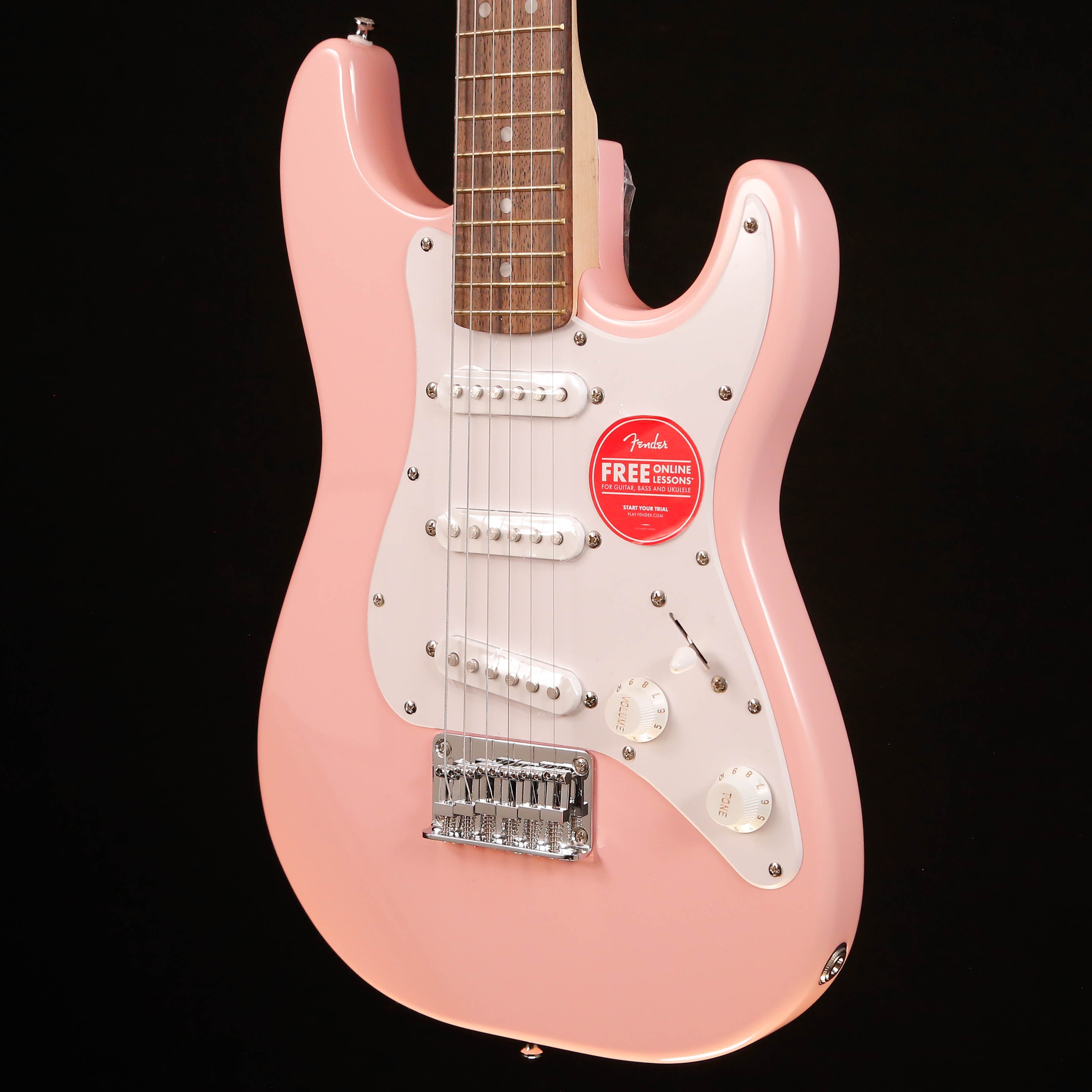 Squier Mini Stratocaster, Laurel Fb, Shell Pink