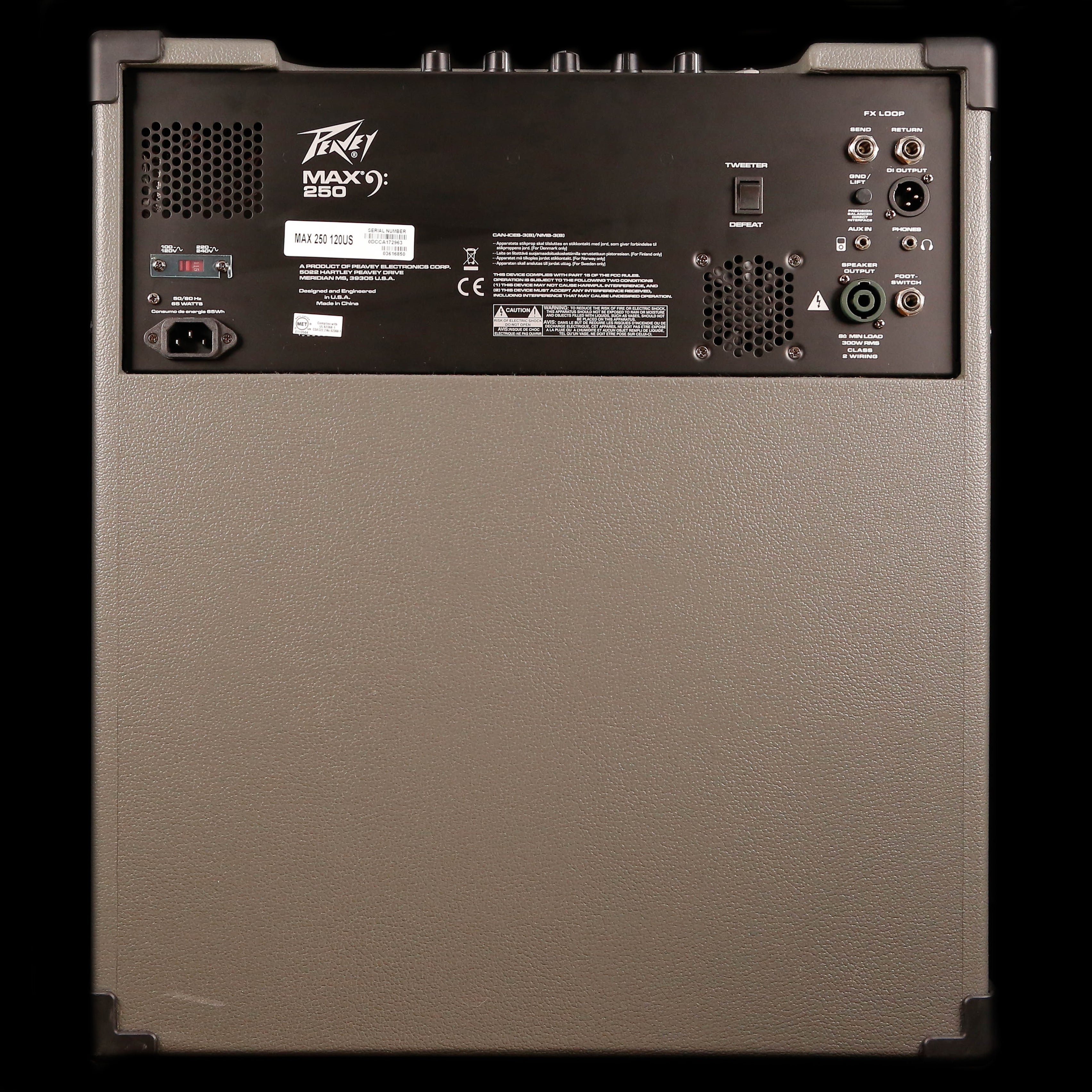 Peavey MAX 250 250-watt 1x15'' Bass Combo Amp