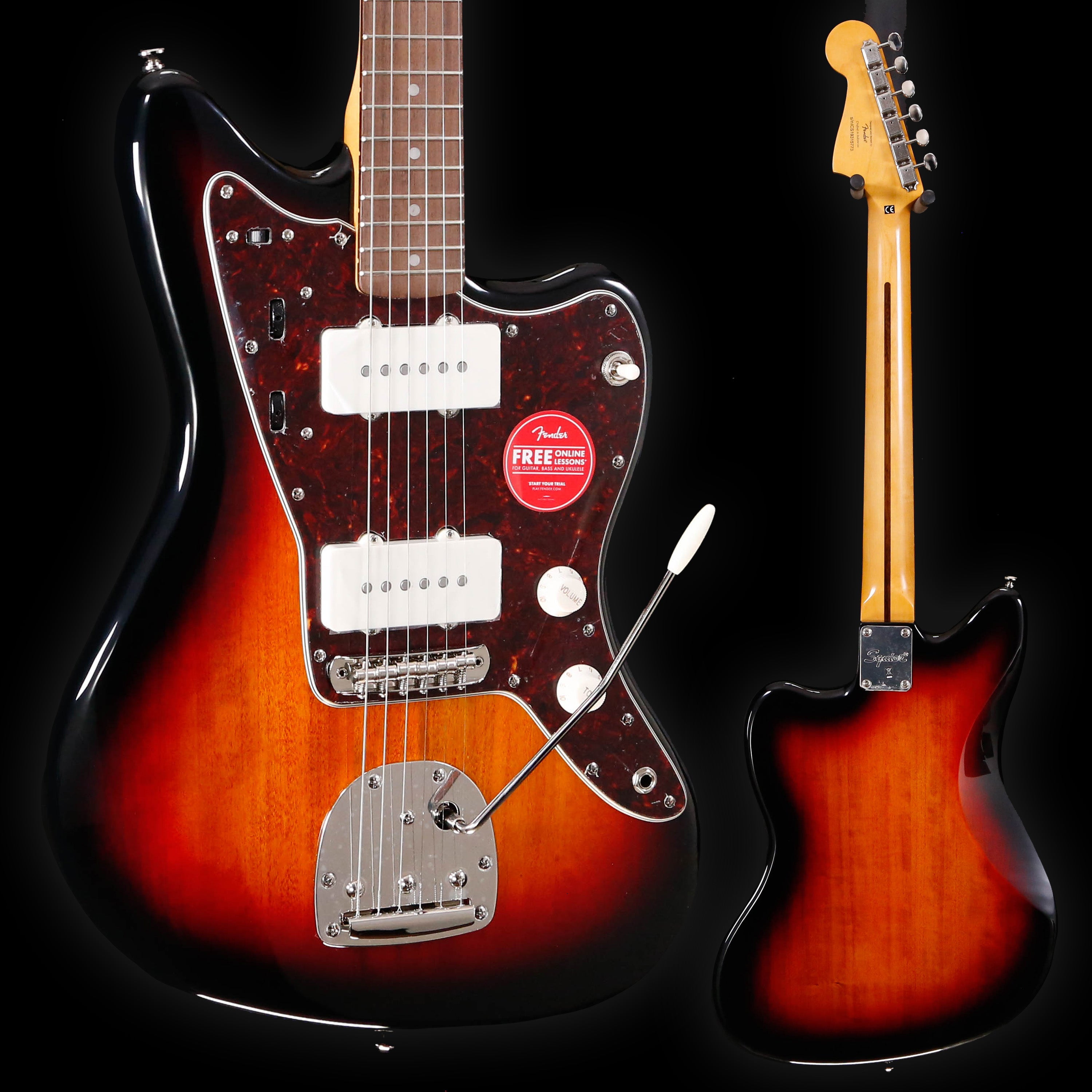 Squier Classic Vibe 60s Jazzmaster, Laurel Fb, 3 Color Sunburst