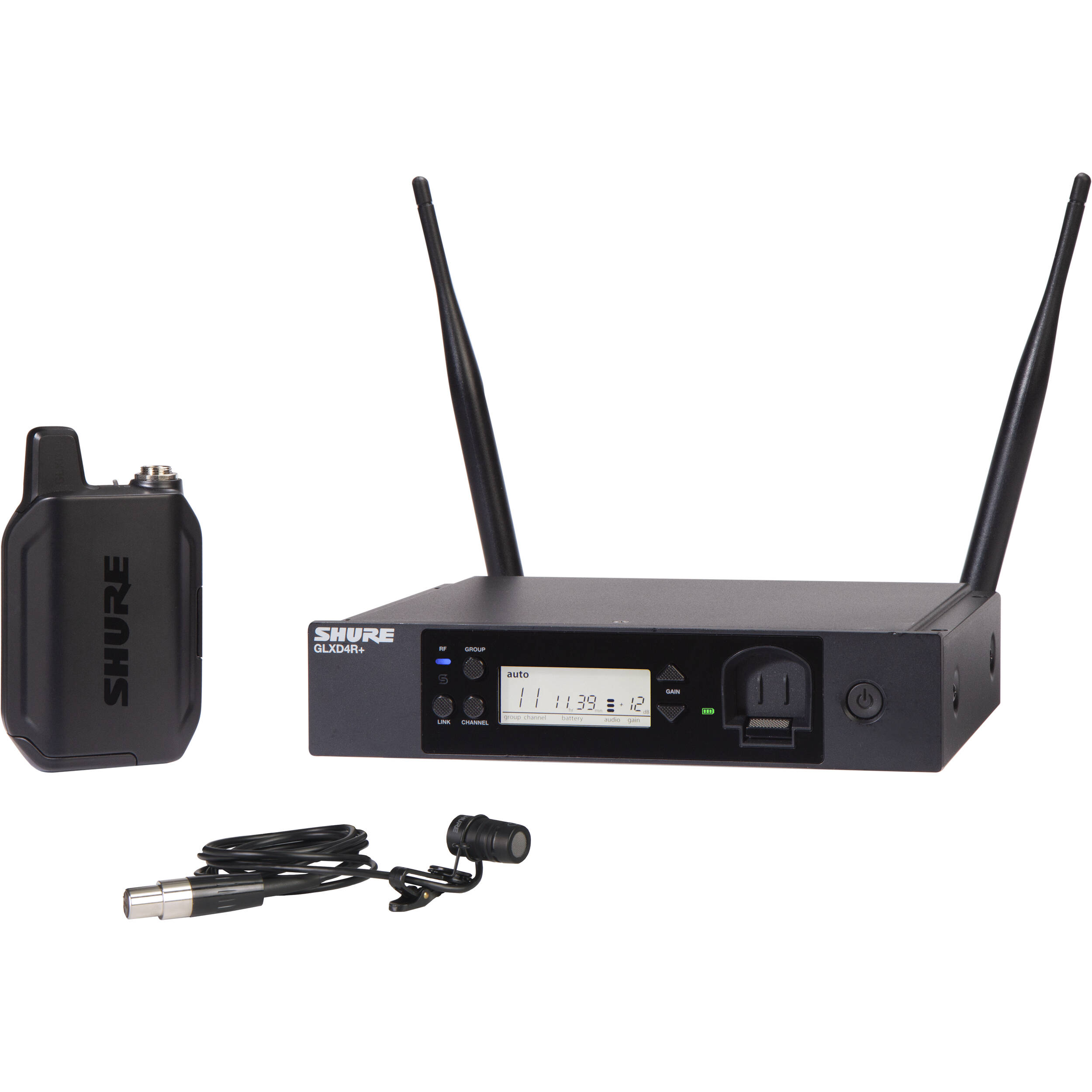 Shure GLXD14R+/85-Z3 Digital Wireless Rack System w/WL185 Lavalier Mic