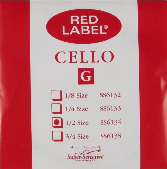 Super Sensitive Red Label 1/2 Cello G