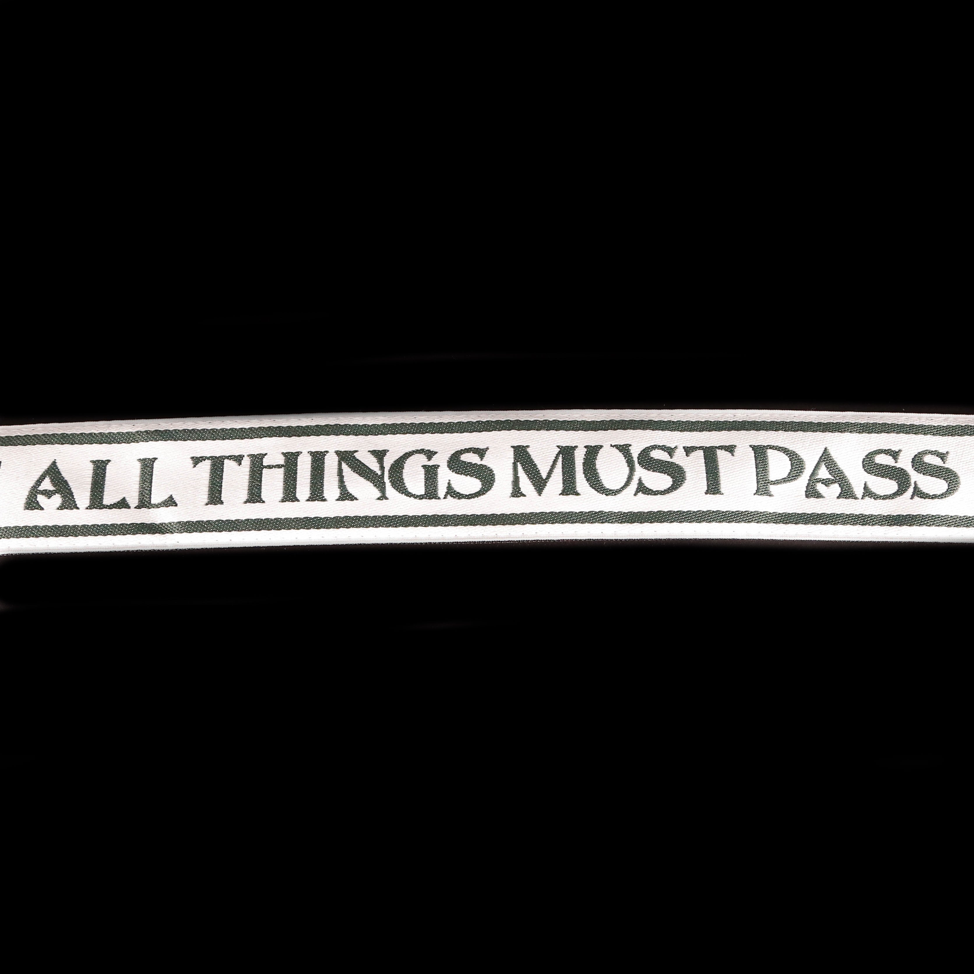 Fender George Harrison 2" All Things Must Pass Logo Strap, White/Black