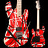 EVH Striped Series, Red w Black Stripes