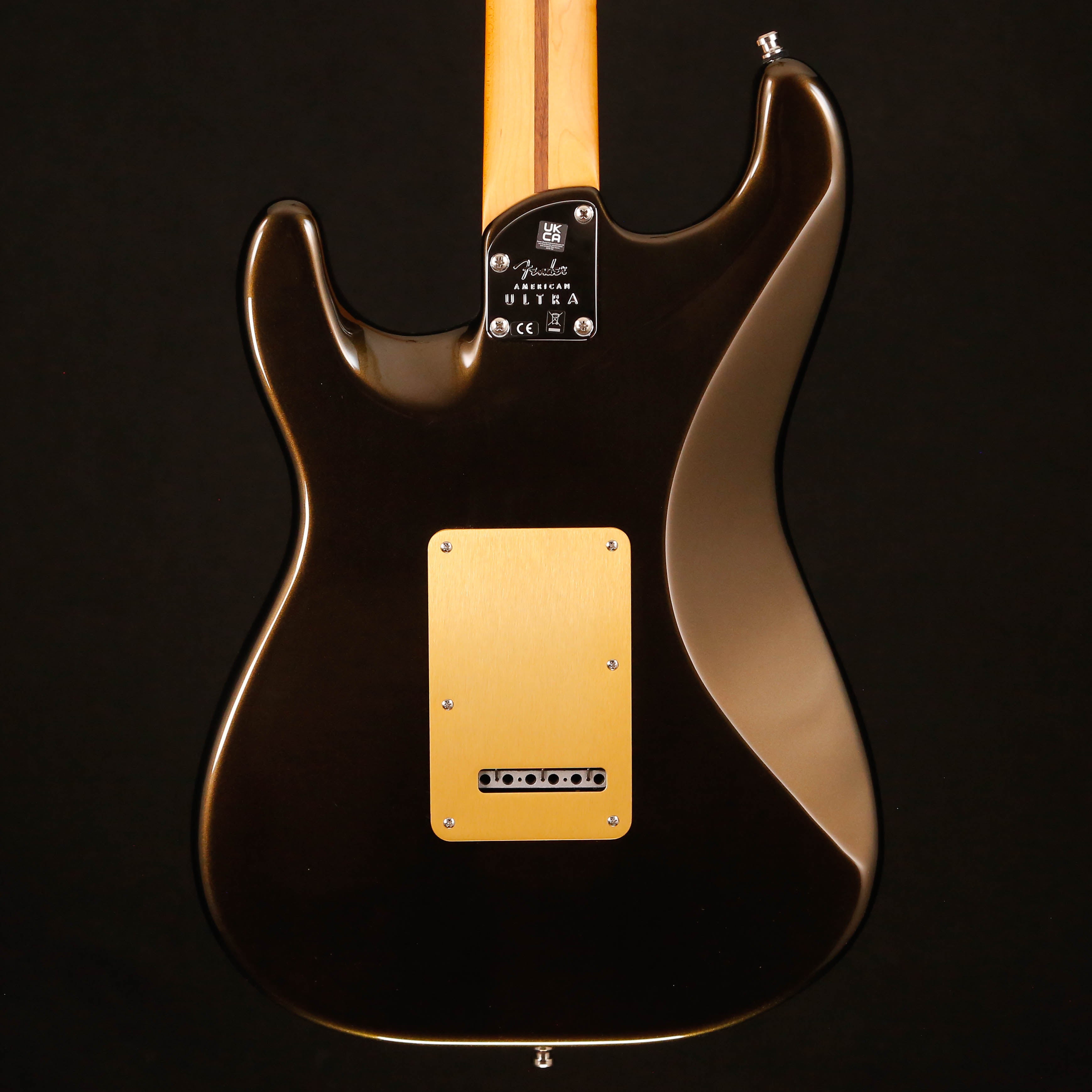 Fender American Ultra Stratocaster, Maple Fb, Texas Tea 8lbs 3.7oz