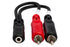 Hosa YMR-197 Stereo Breakout, 3.5 mm TRSF to Dual RCA