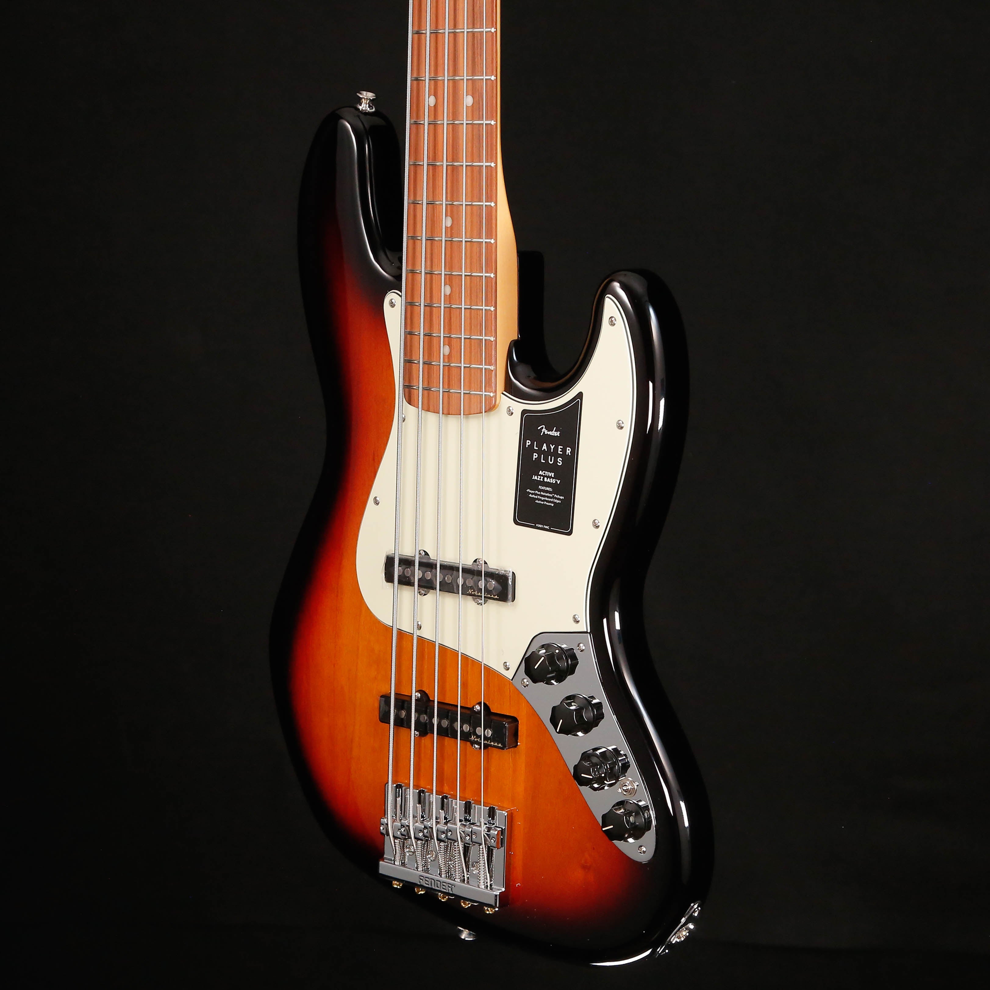 Fender Player Plus Jazz Bass V, Pau Ferro Fb, 3-Tone Sunburst