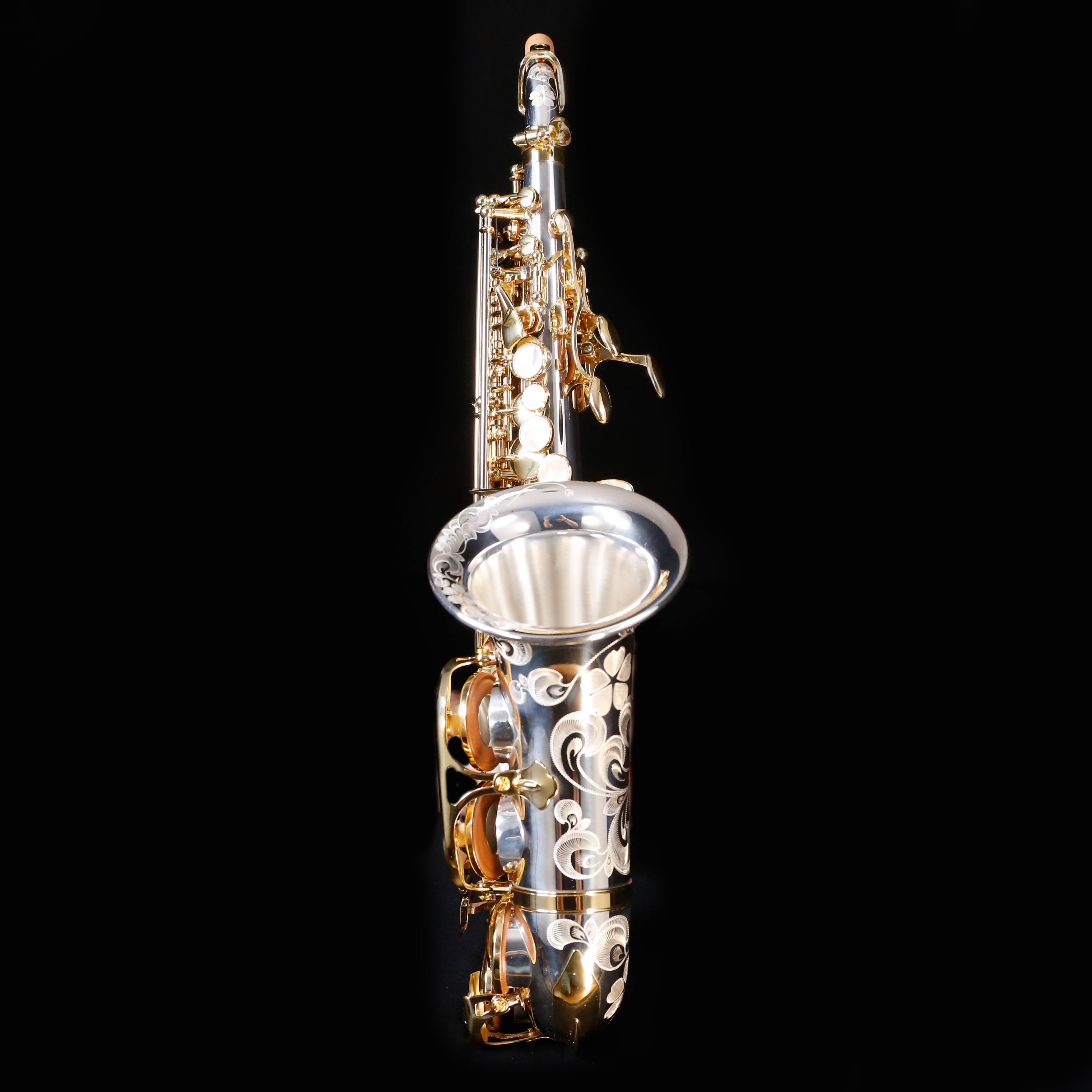 Yanagisawa SCWO37 Bb Soprano Saxophone, Curved, Silver, Hand 
