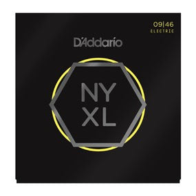 D'Addario NYXL0946 Nickel Wound Electric, Super Light Top/Regular Bottom, 9-46
