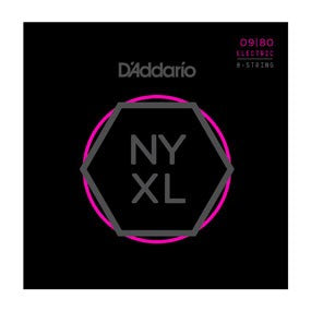 D'Addario NYXL0980 Nickel Wound 8-String Electric, Super Light, 09-80