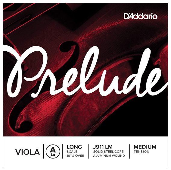 D'Addario Prelude Viola Single A String Long Scale Medium Tension