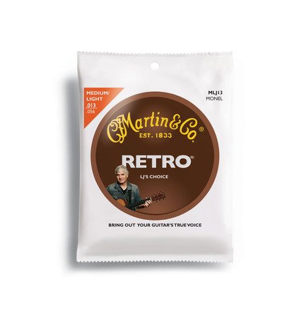 Martin Strings,Retro,6 Str, Medium,Monel Wd