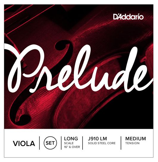 D'Addario Prelude Viola String Set, Long Scale, Medium Tension