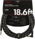 Fender Deluxe Series Instrument Cable, Straight/Angle, 18.6', Black Tweed