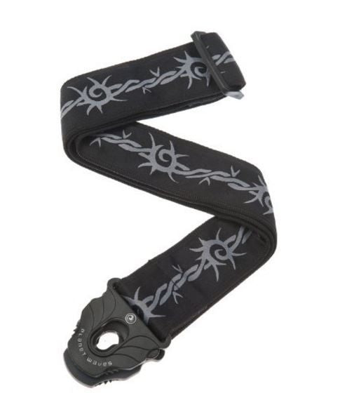 Planet Waves 50PLA04 Planet Lock Guitar Strap, 50mm, Barbed Wire