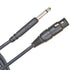 Planet Waves PW-CGMIC-25 Classic Unbalanced Mic Cable, Fem XLR to 1/4'' TS, 25