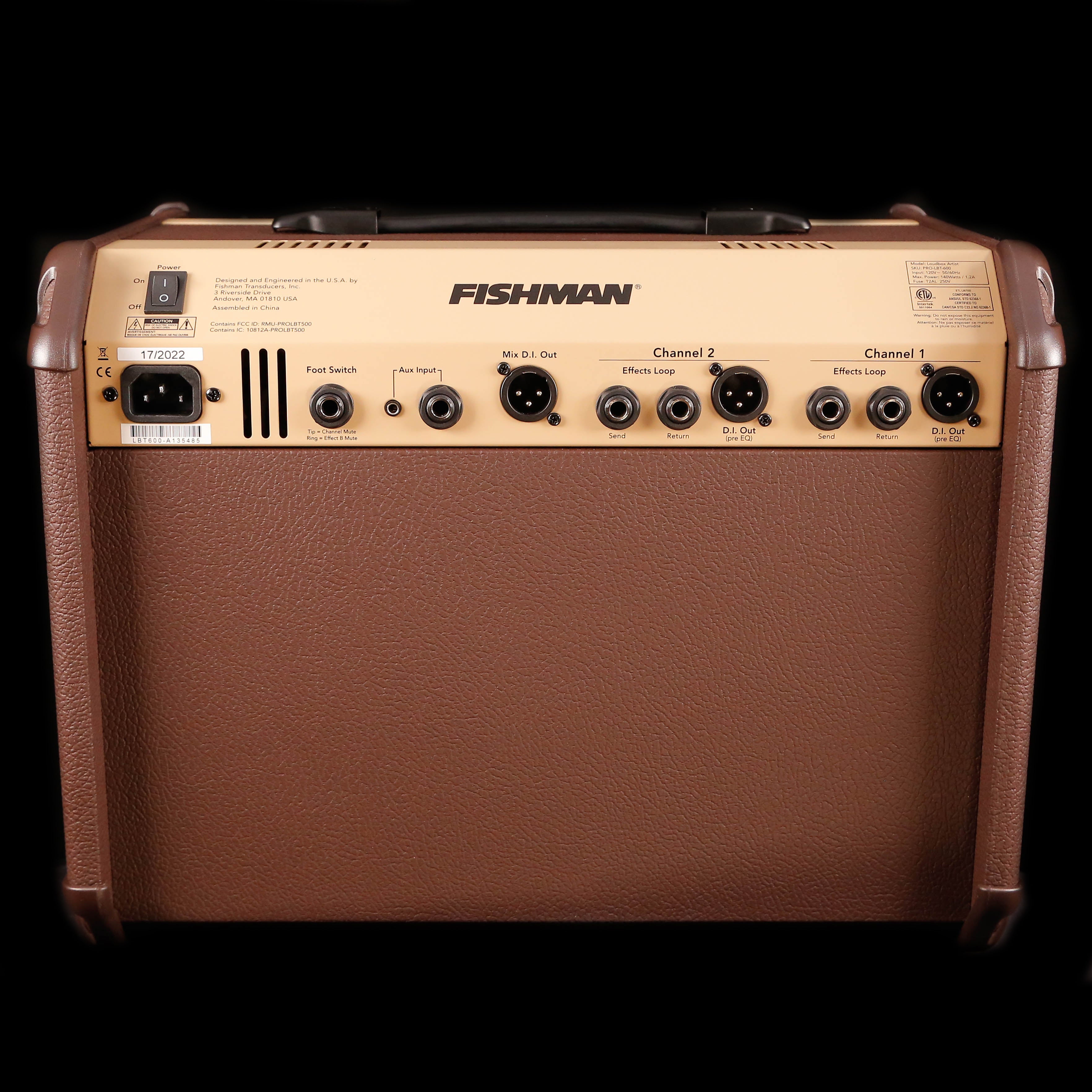 Fishman PRO-LBT-600 Loudbox Artist + BT Bluetooth - 120 watts