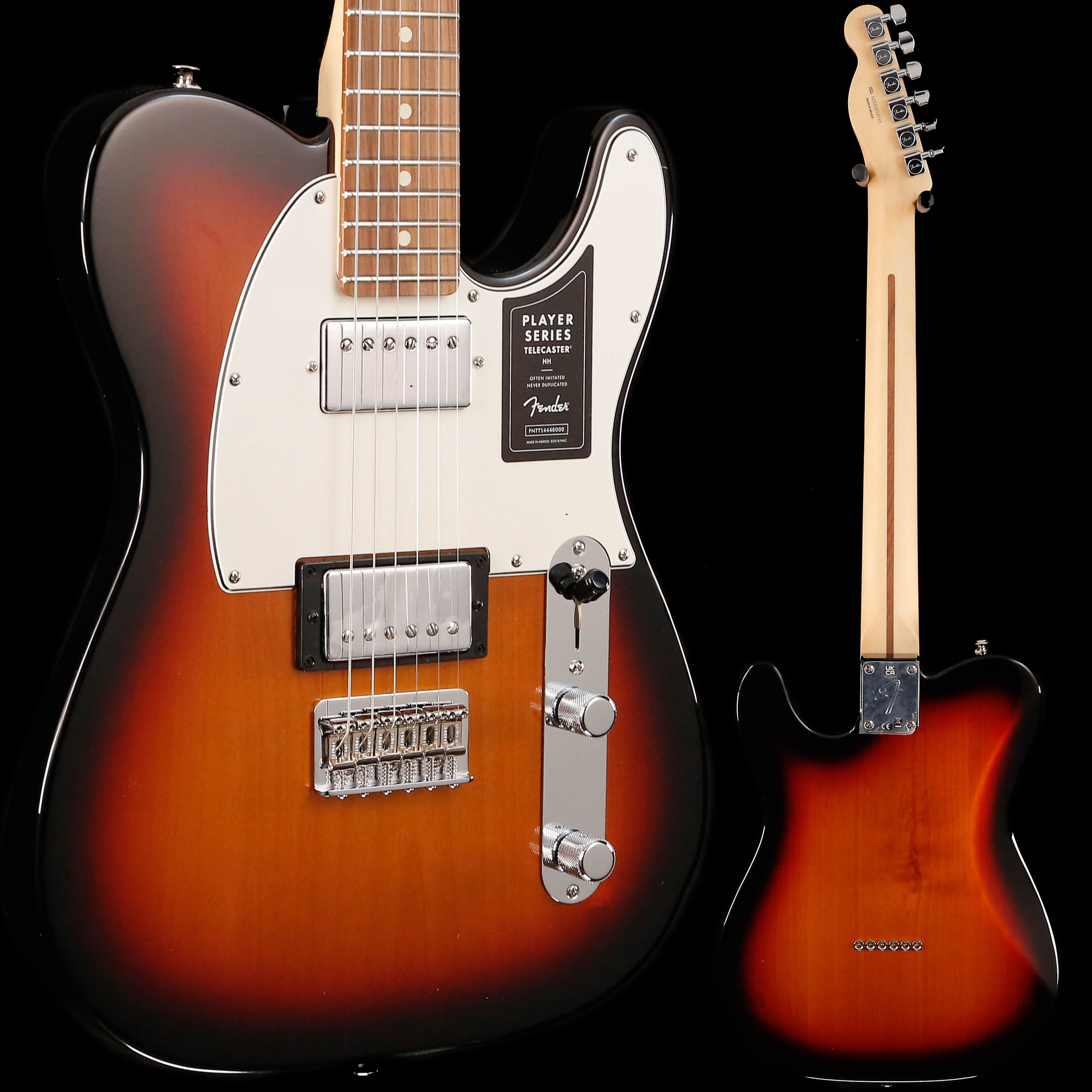 Fender Player Telecaster HH, Pau Ferro Fb, 3-Color Sunburst