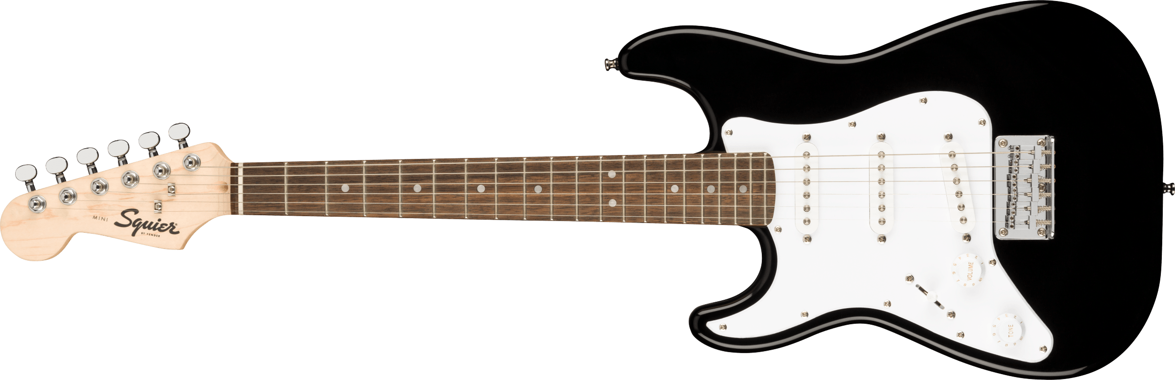 Squier Lefty Mini Stratocaster, Laurel Fb, Black