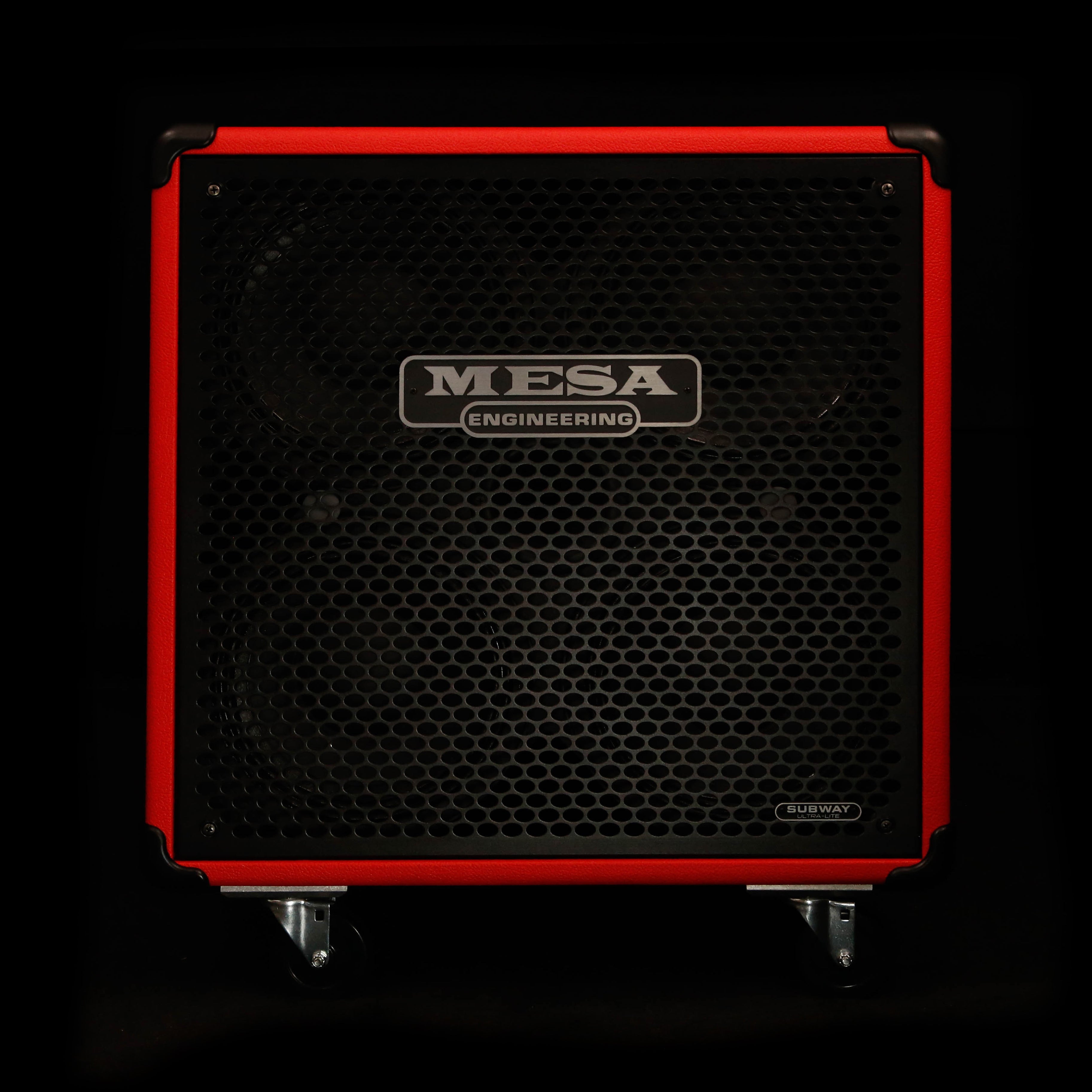 Mesa Boogie Subway 4x10 Bass Cabinet, Red Bronco, Black Grille