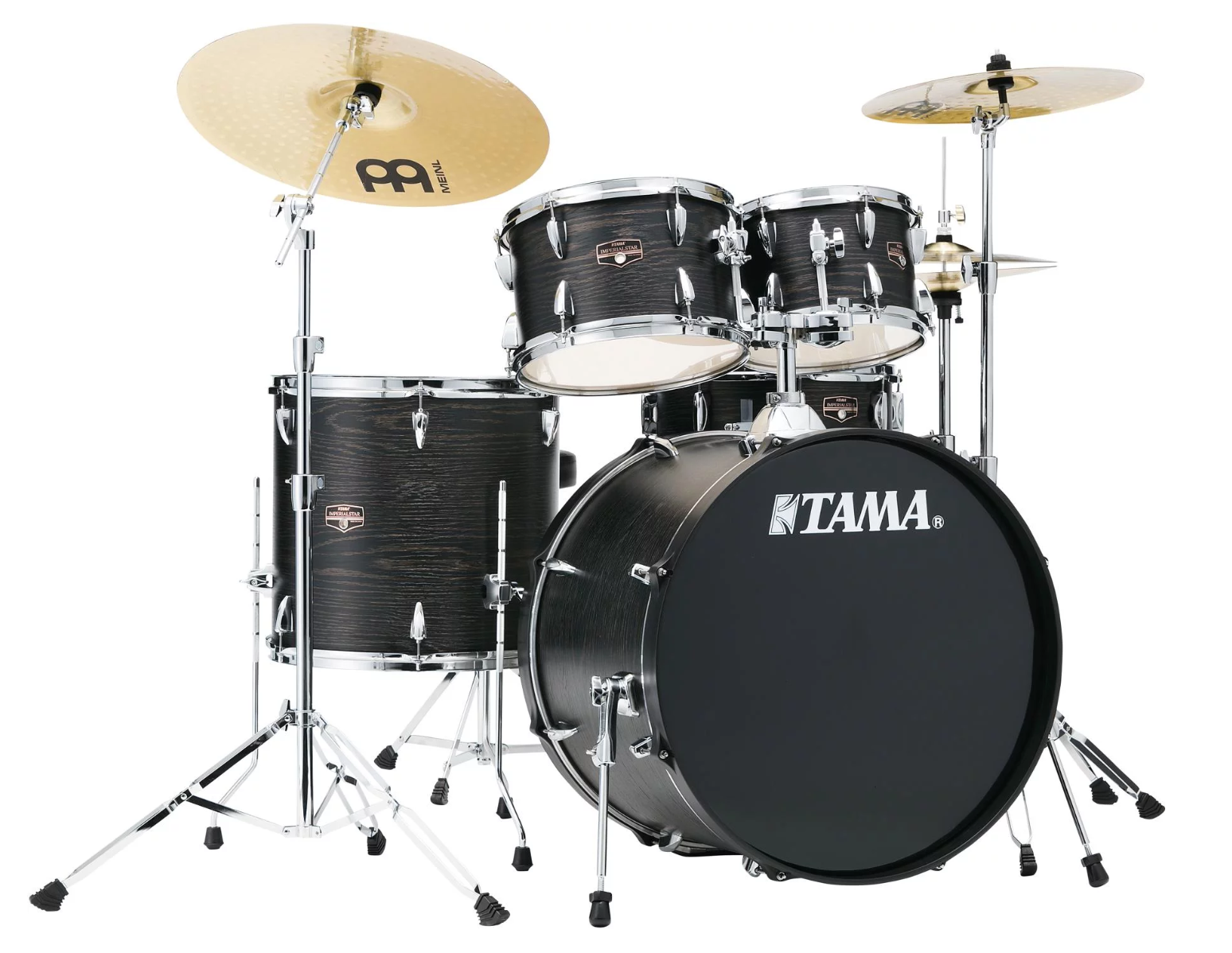 Tama IE52CBOW Imperialstar 5pc Kit w/Cymbals Black Oak Wrap