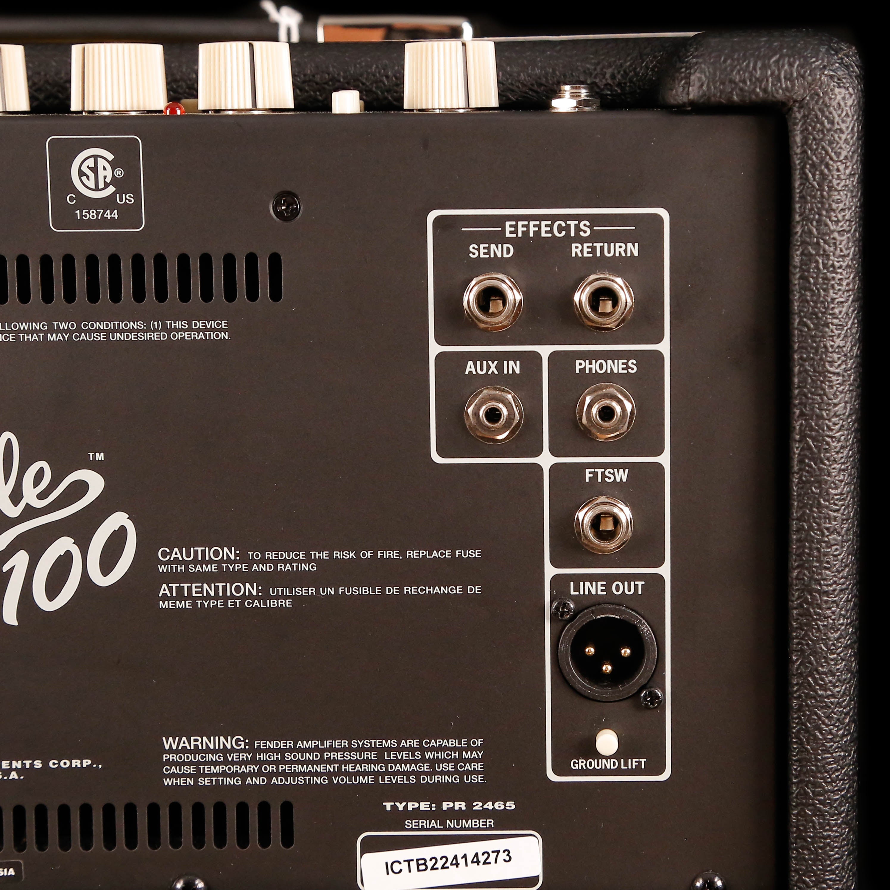 Fender Rumble 100 (V3), 120V, Black/Silver