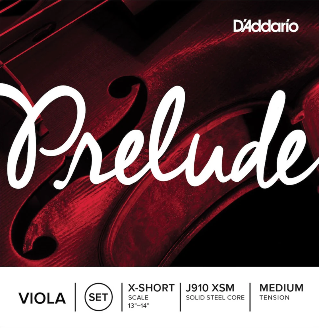D'Addario Prelude Viola String Set X-Short Small Scale Medium