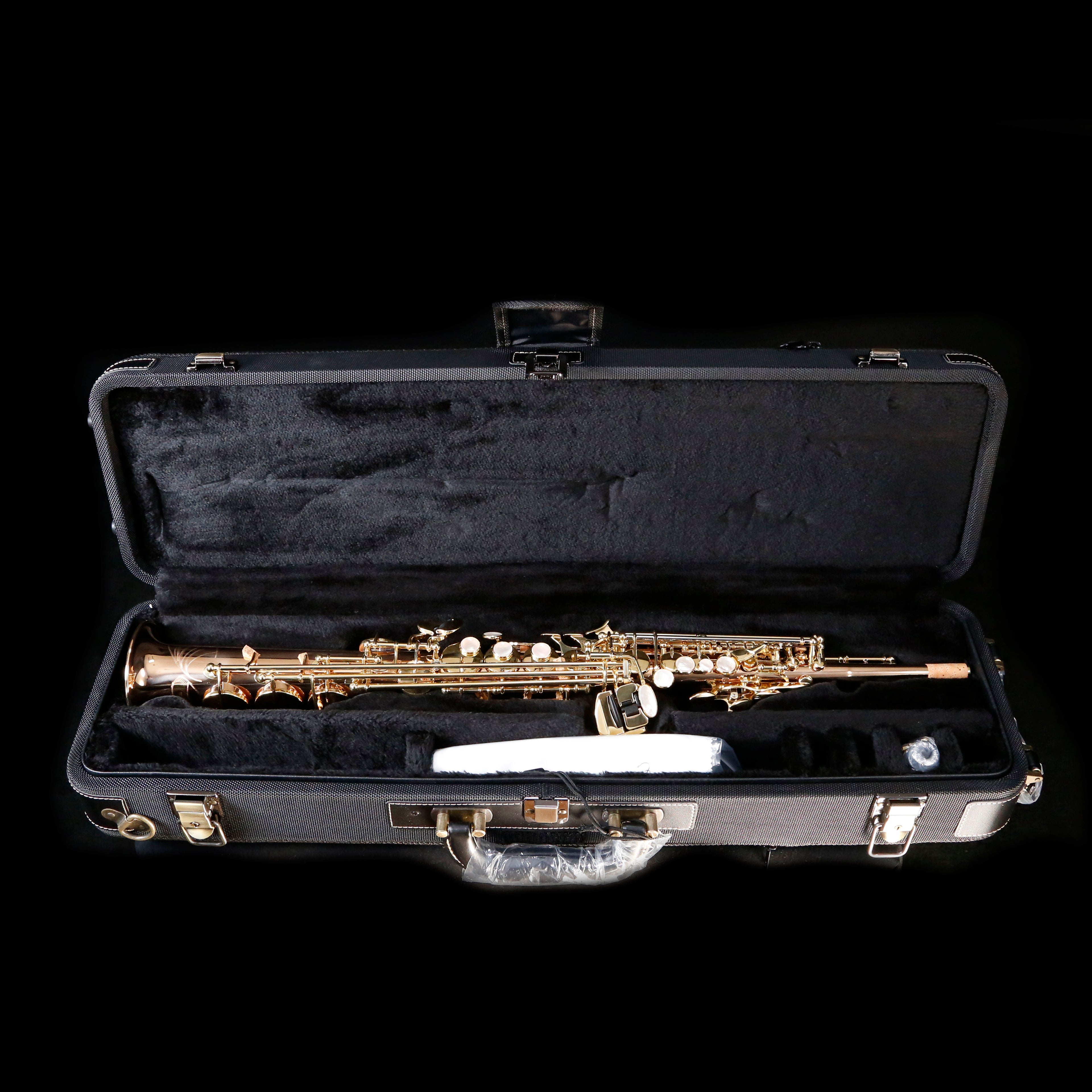 Yanagisawa SWO2 Bb Soprano Saxophone, Bronze, Straight One-Piece Body, High F#
