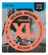 D'Addario EXL110W Nickel Wound Electric Strings, Regular Light, Wound 3rd, 10-46