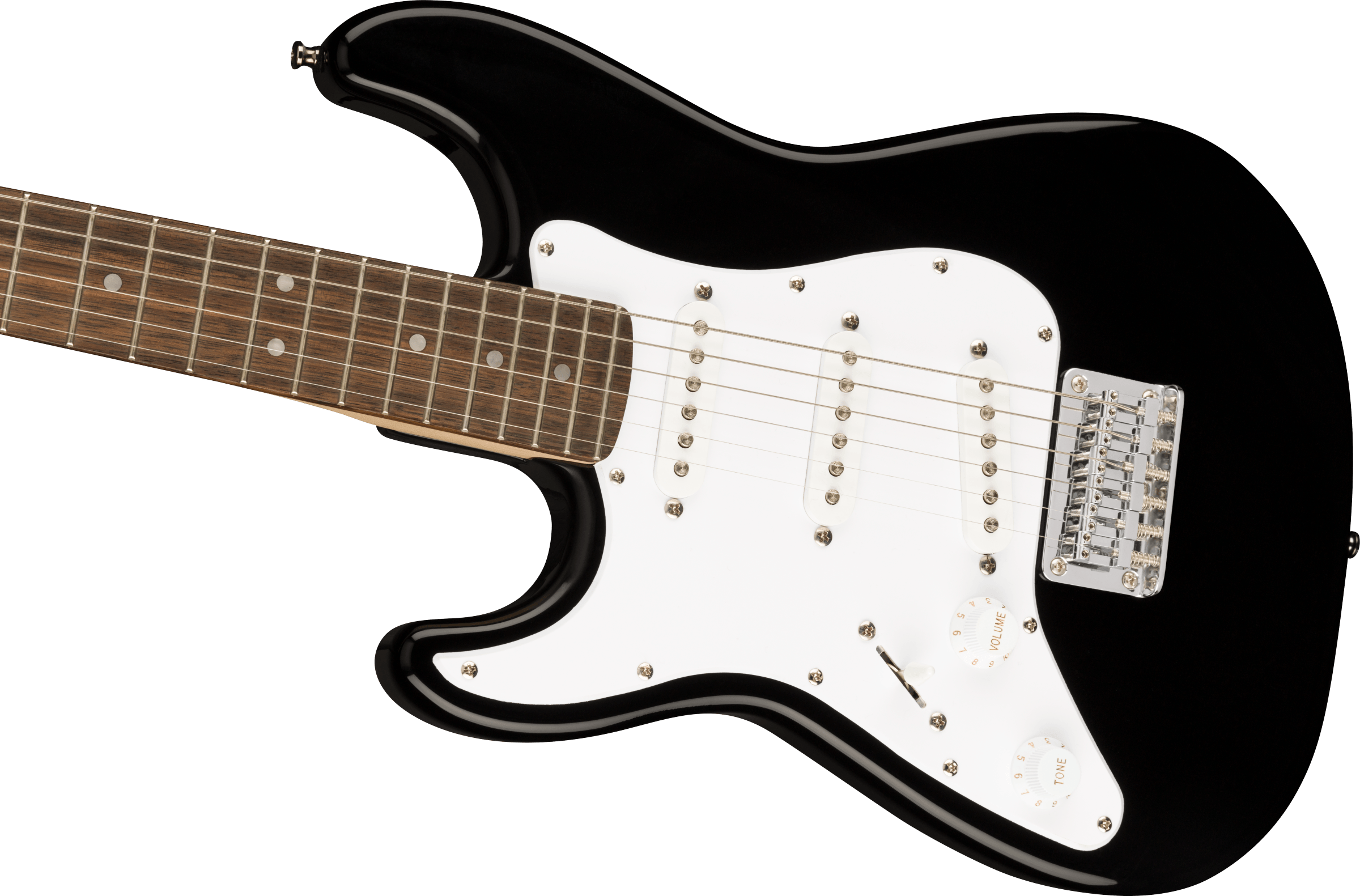 Squier Lefty Mini Stratocaster, Laurel Fb, Black